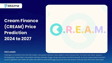 cream finance price prediction.